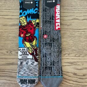 Stance men’s Marvel socks, size large, brand new, 2 pair